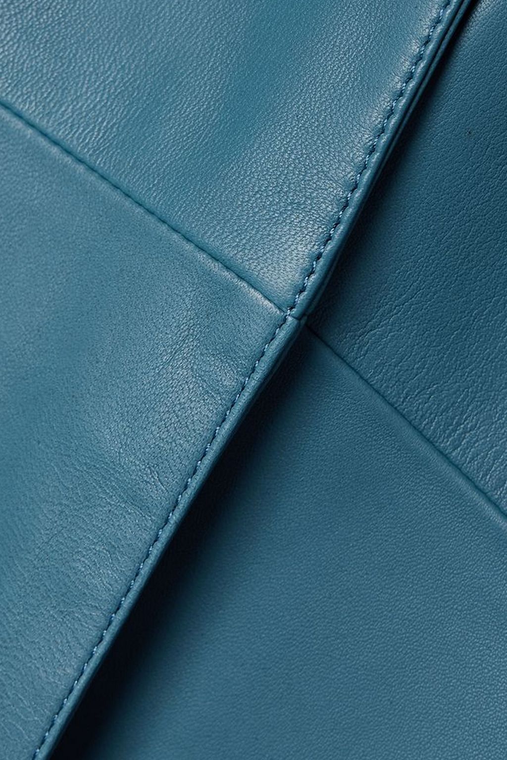 CO Asymmetric draped leather jacket
