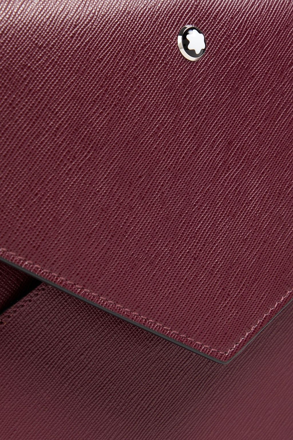 MONTBLANC حقيبة باوتش "سارتوريال إم بي" بتصميم إنفيلوب من الجلد بملمس نافر