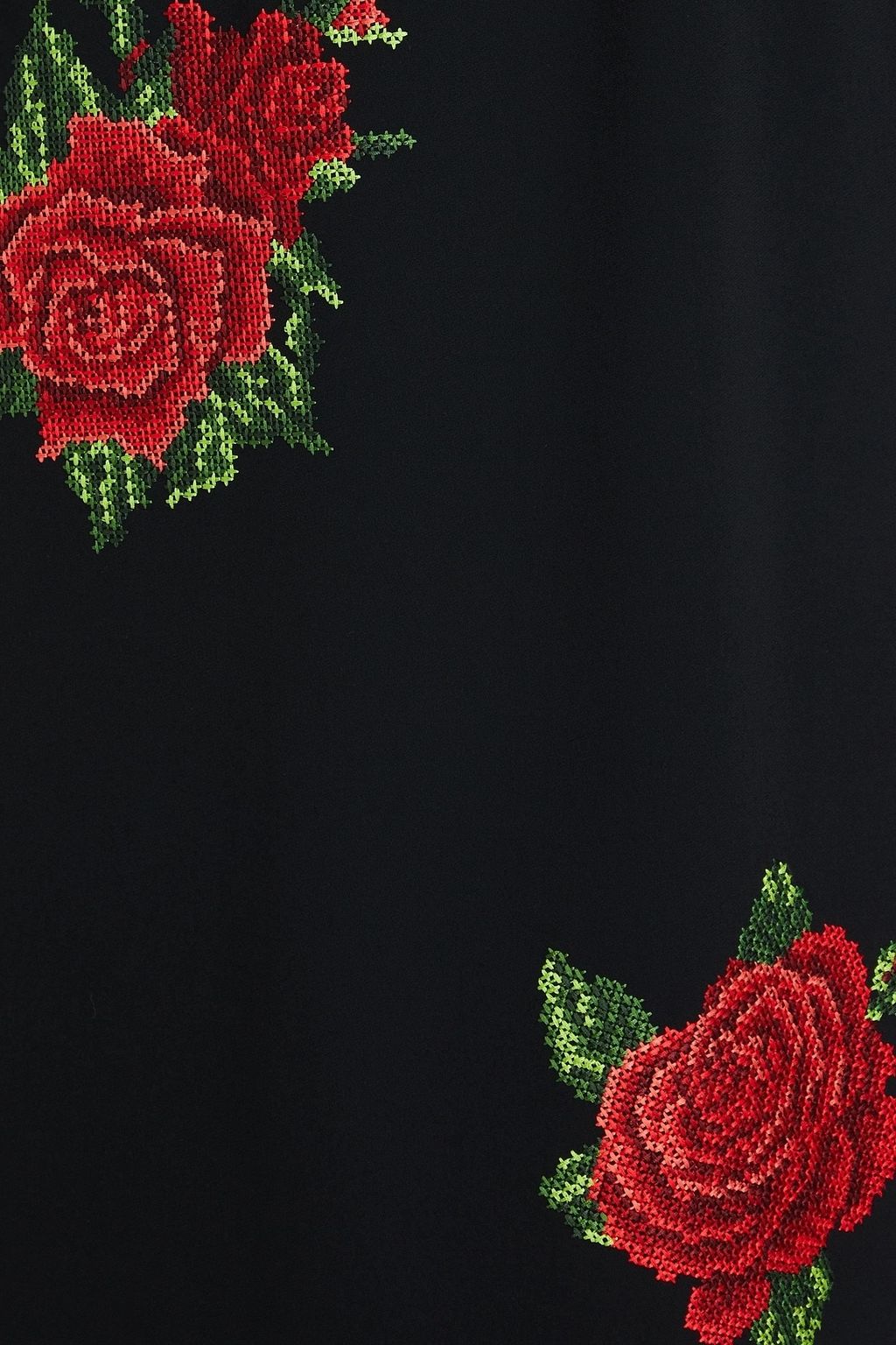 DOLCE&GABBANA فستان من قماش الكريب بتصميم مطرّز