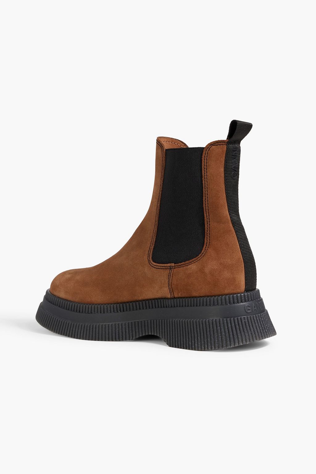 GANNI Suede Chelsea boots