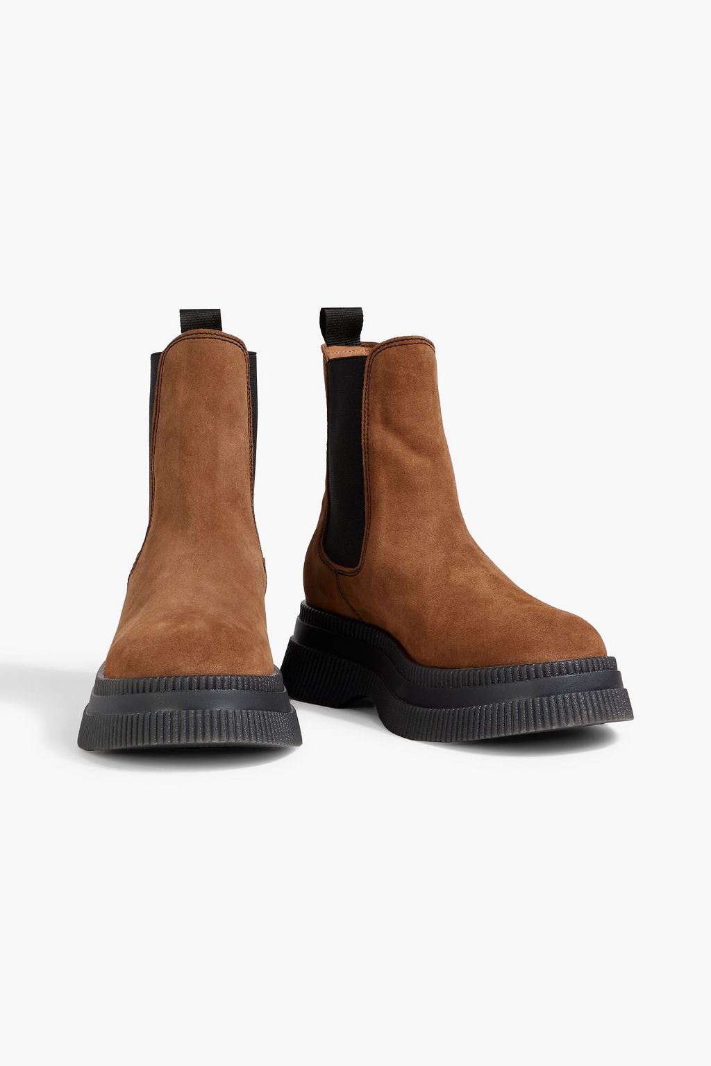 GANNI Suede Chelsea boots