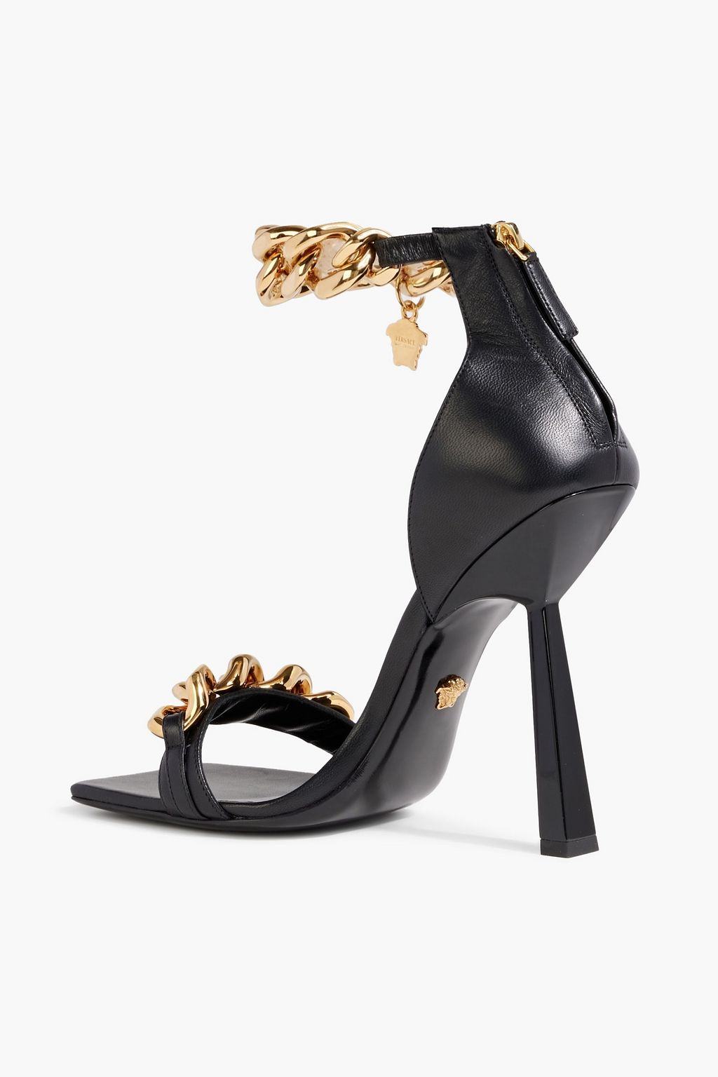 VERSACE Medusa Chain leather sandals