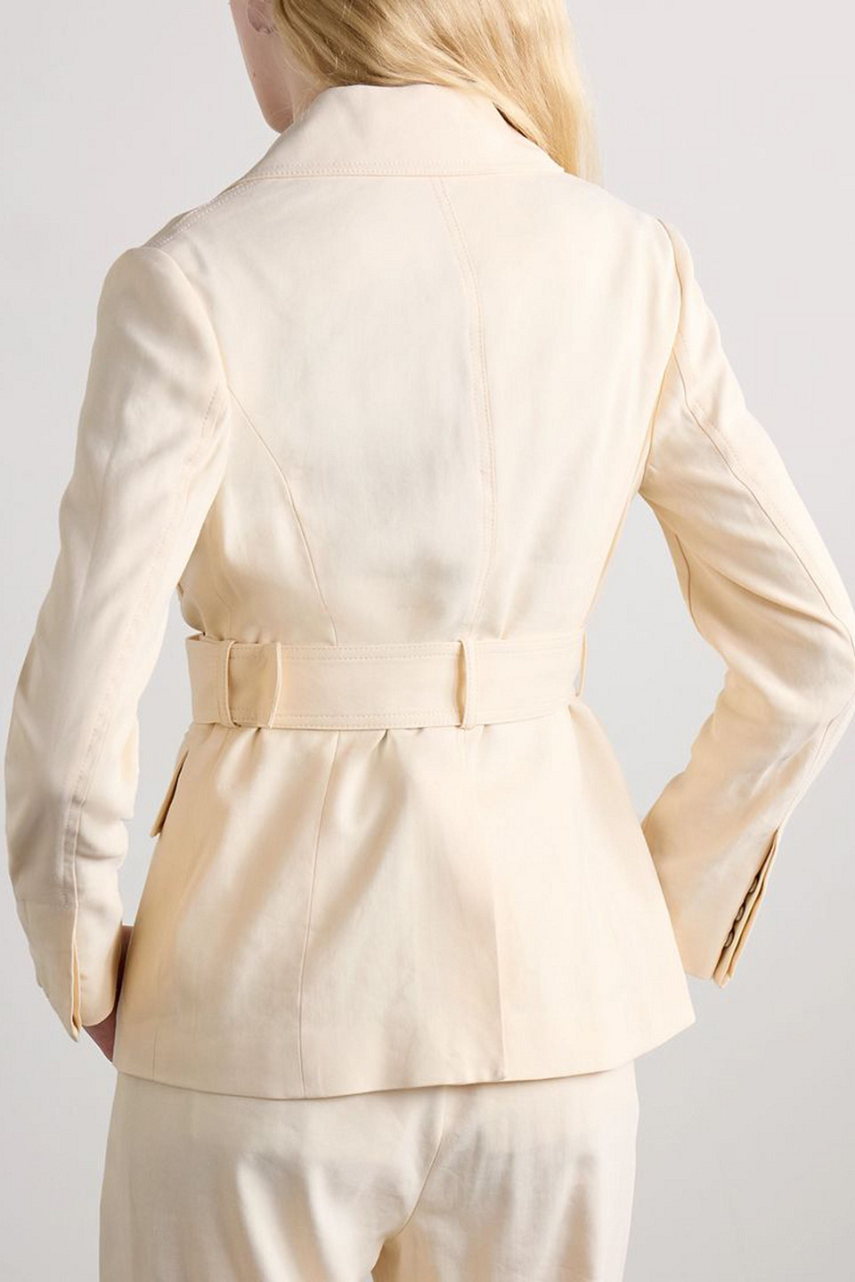 A.L.C SAVANNAH BELTED LINEN-BLEND TWILL JACKET