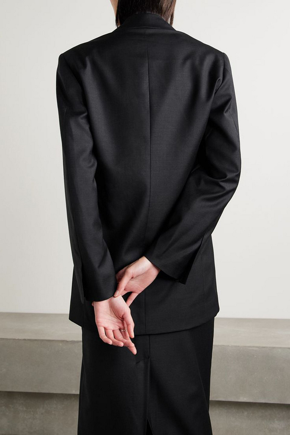 Beare Park Wool-twill Blazer In Charcoal