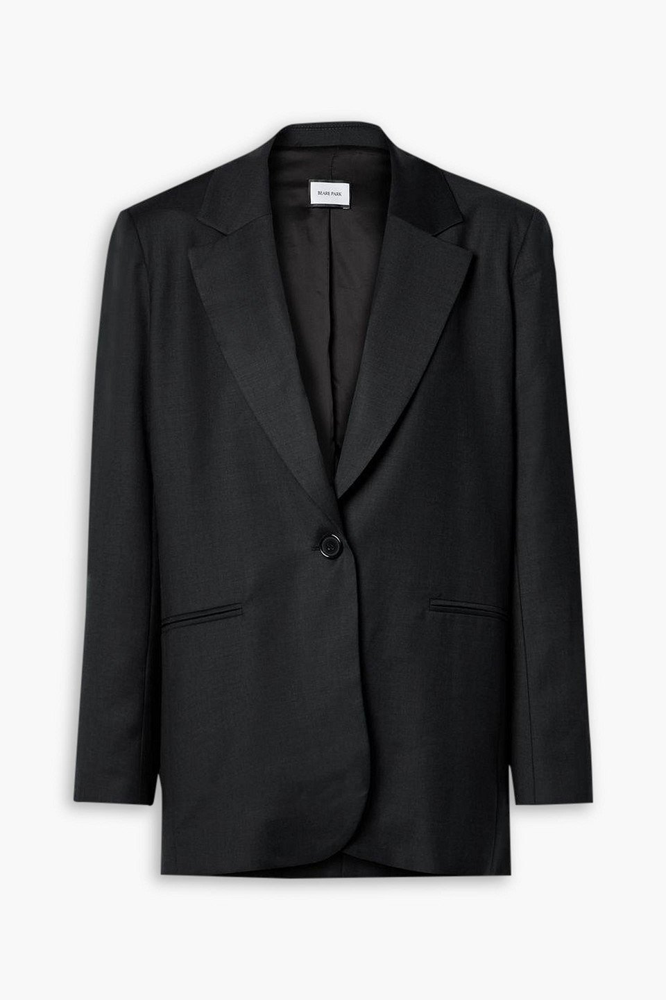 Beare Park Wool-twill Blazer In Charcoal
