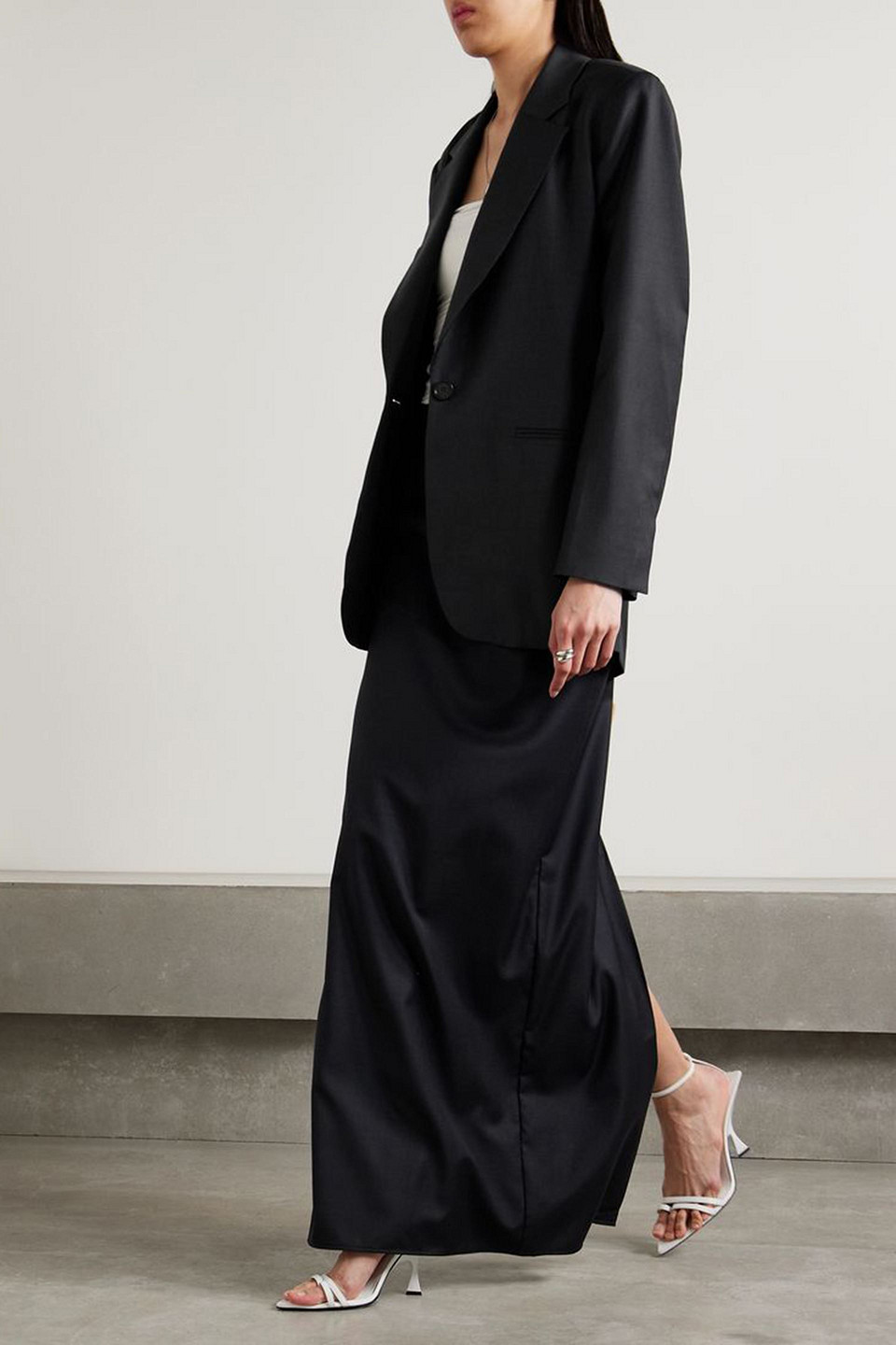 Beare Park Wool-twill Blazer In Charcoal