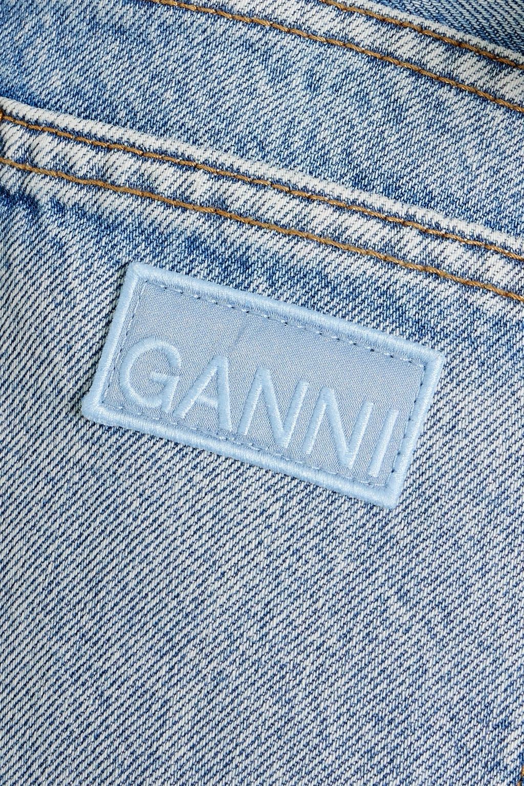 GANNI High-rise straight-leg jeans