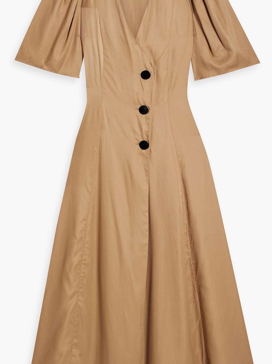 twill midi dress