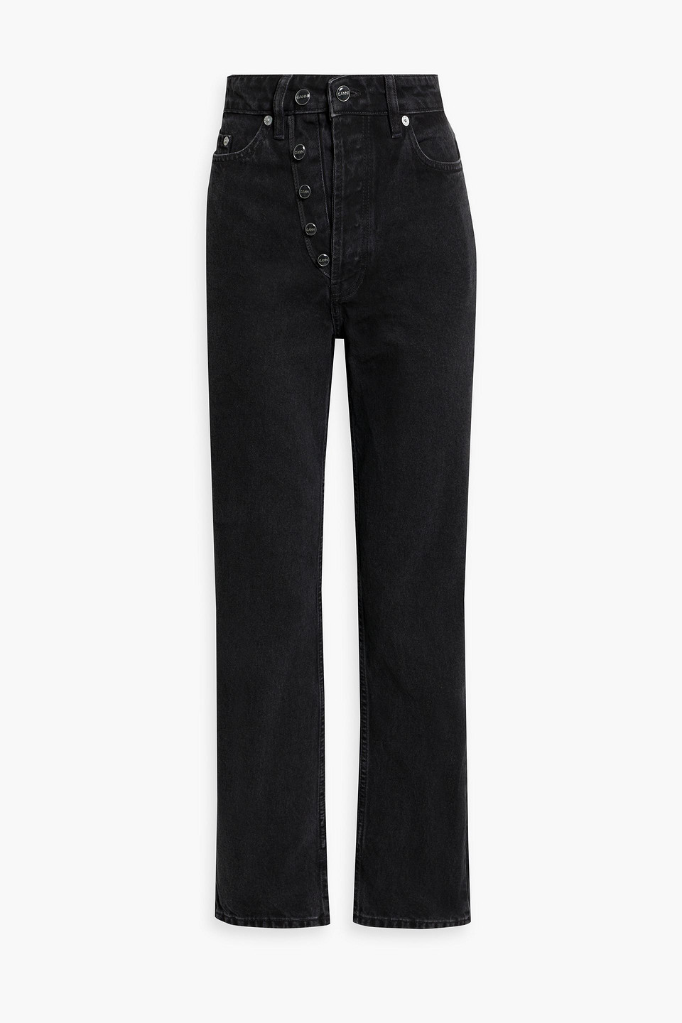 Ganni Black Figni Jeans In Black
