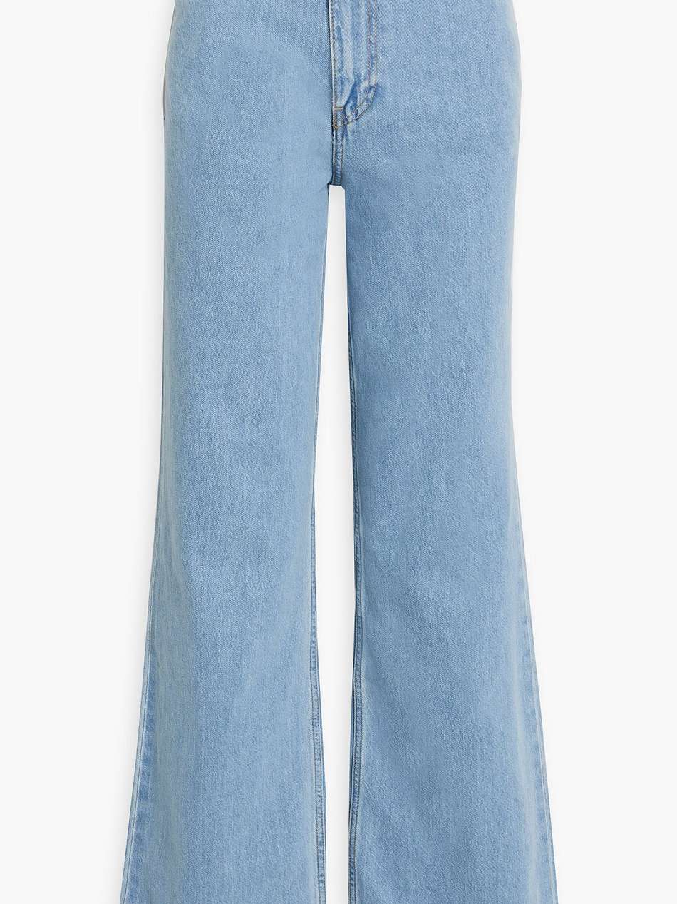 high-rise wide-leg jeans