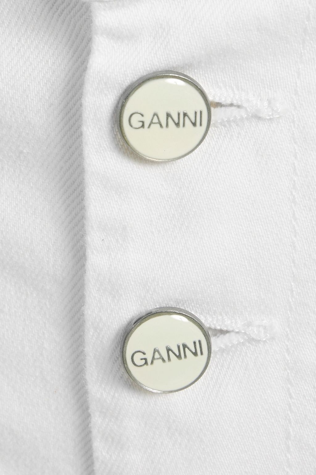 GANNI High-rise straight-leg jeans