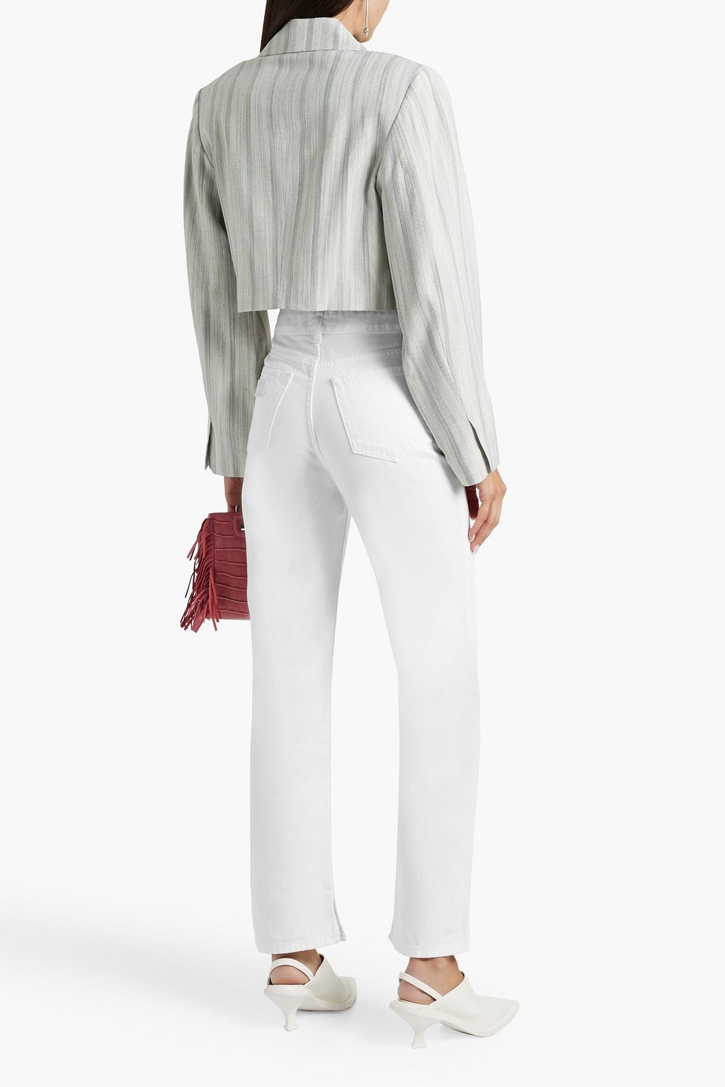 GANNI High-rise straight-leg jeans