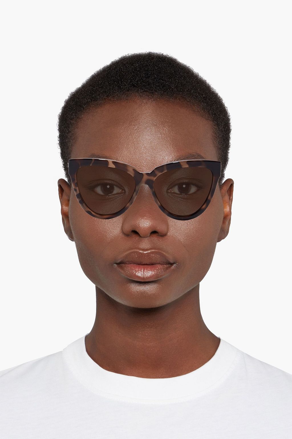 LE SPECS Liar Lair cat-eye tortoiseshell acetate sunglasses