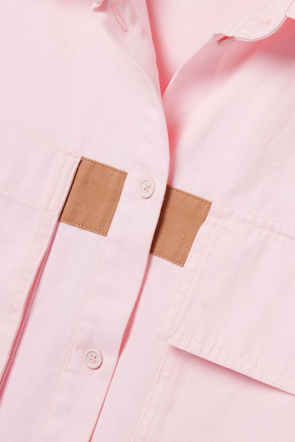 BARBOUR INTERNATIONAL X ROKSANDA + Roksanda コットンツイル シャツ ウェビングトリム