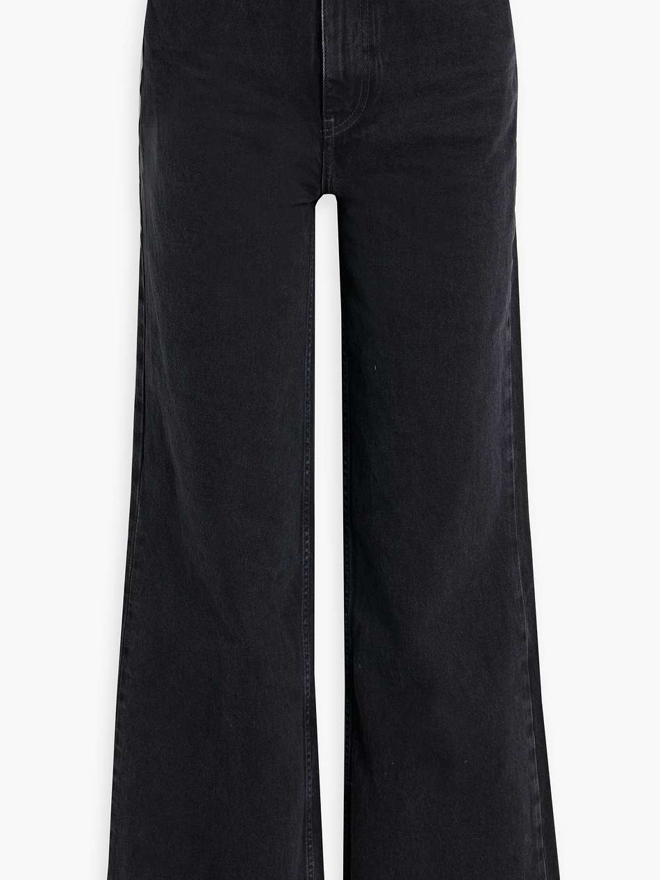 high-rise wide-leg jeans