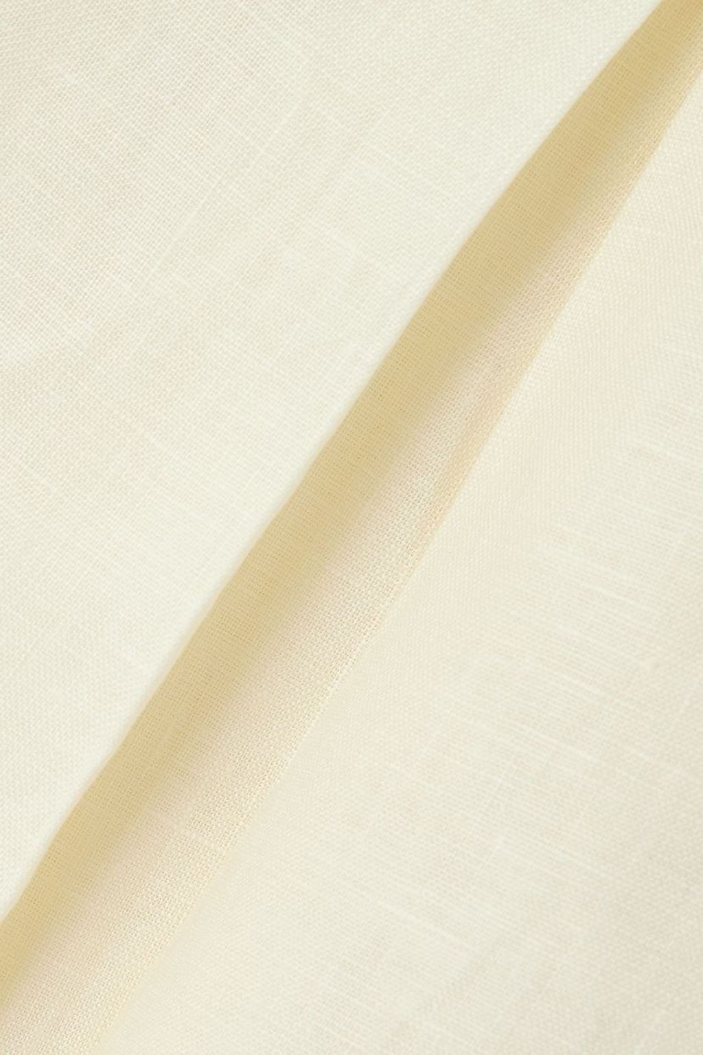 PEONY SWIMWEAR Pleated linen wide-leg pants