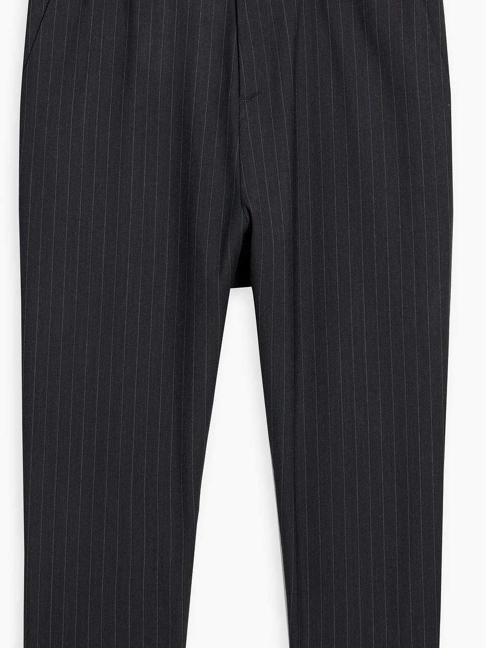 paris pinstriped wool-blend tapered pants