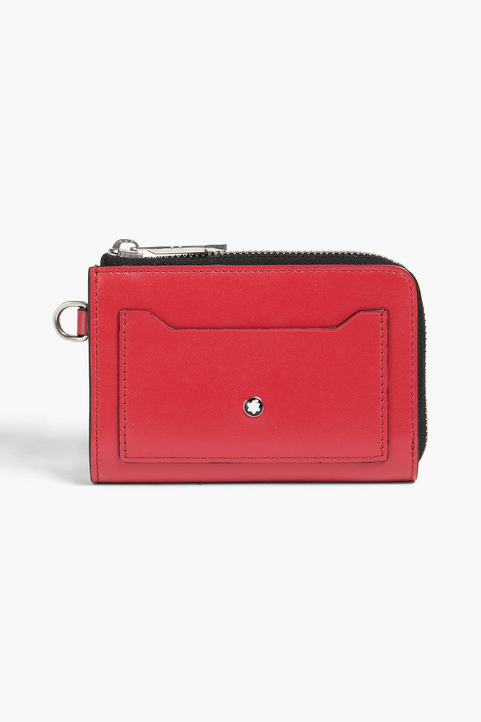 Montblanc Leather Keychain In Red