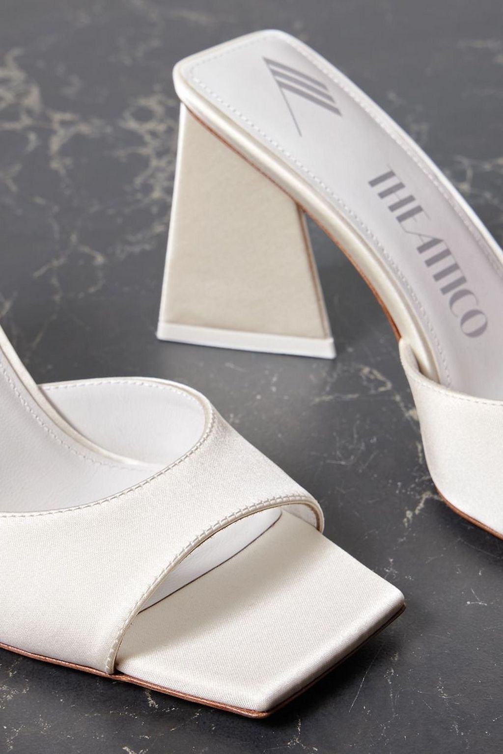 THE ATTICO Devon satin mules