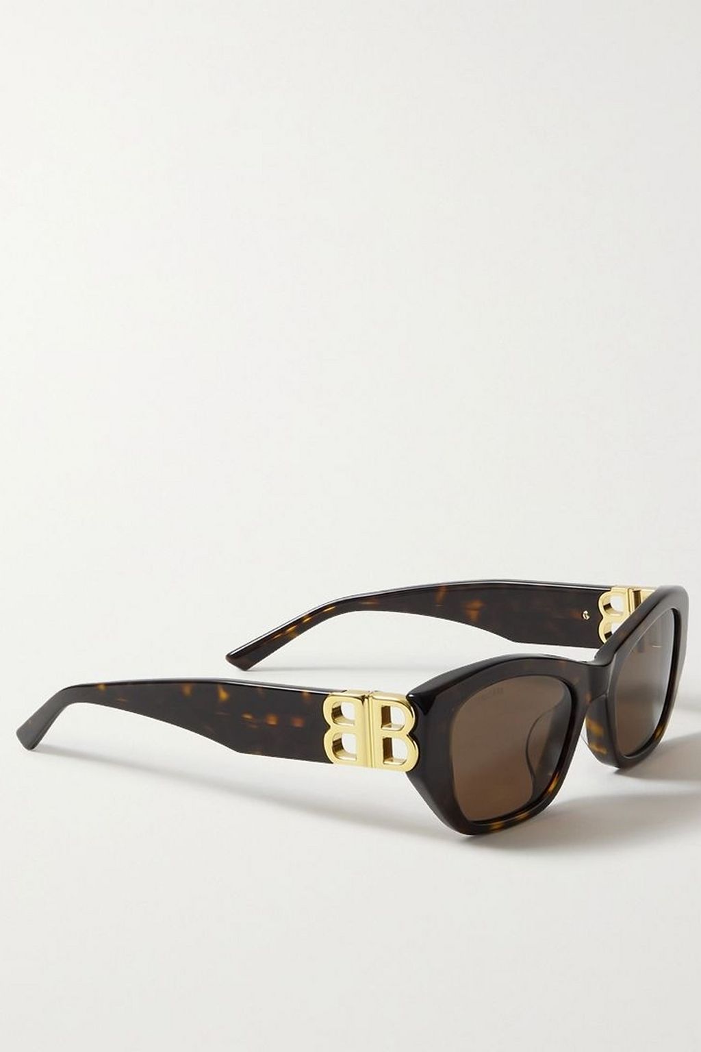 BALENCIAGA Dynasty BB cat-eye tortoiseshell acetate sunglasses
