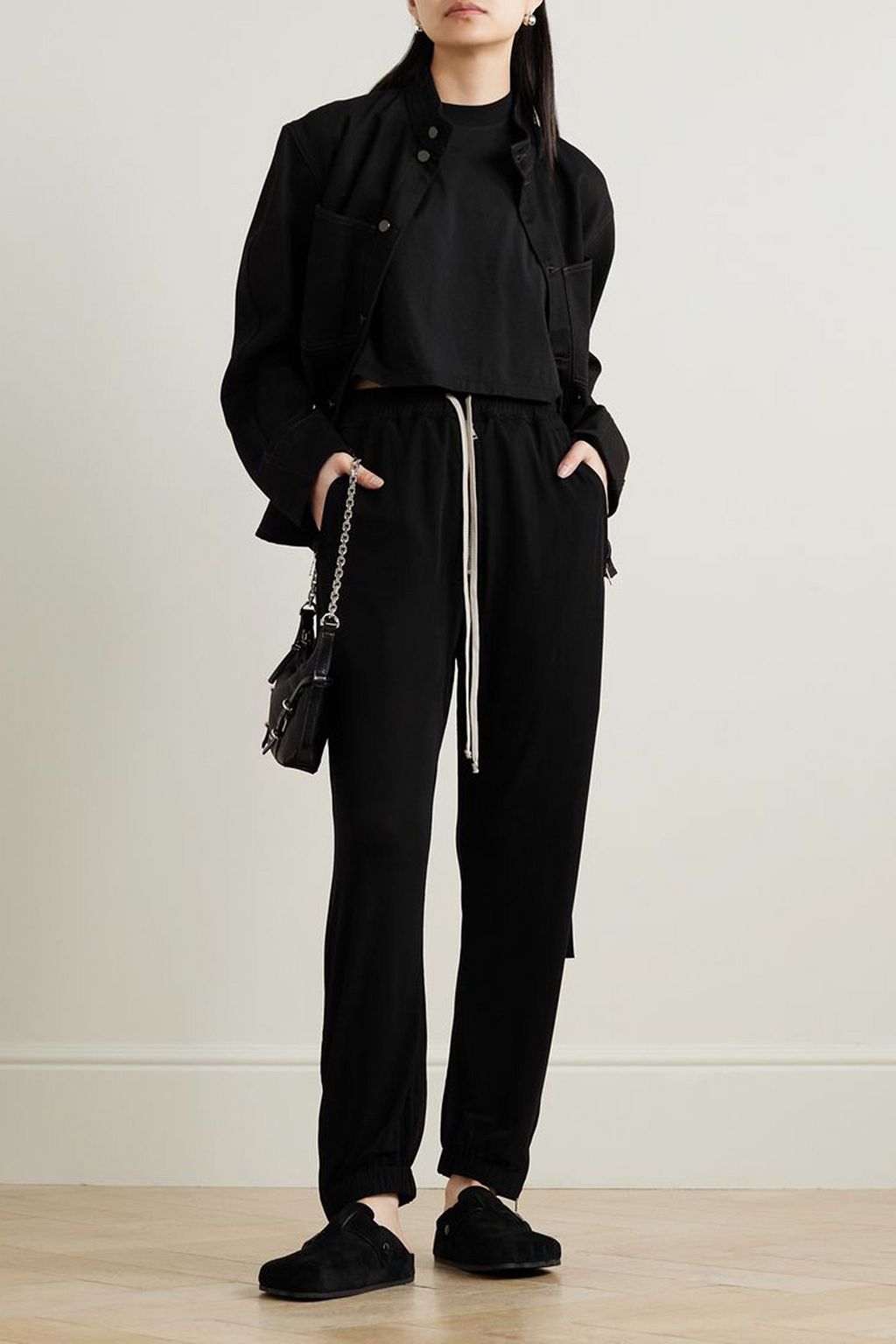 RICK OWENS Stretch-jersey track pants