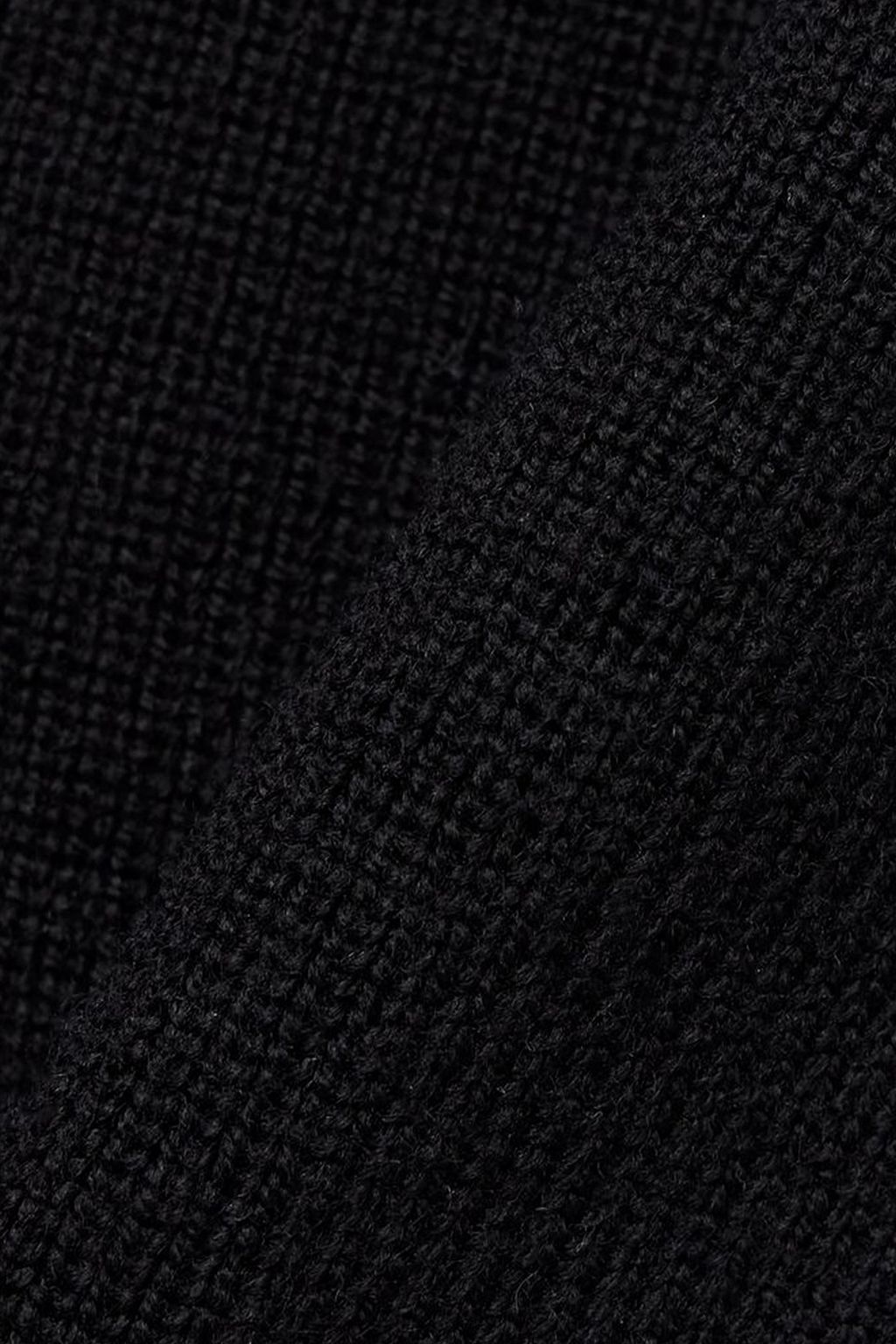 ALEXANDER WANG بنطال بحواف واسعة من مزيجٍ من الصوف المضلّع مزين بسلسلة