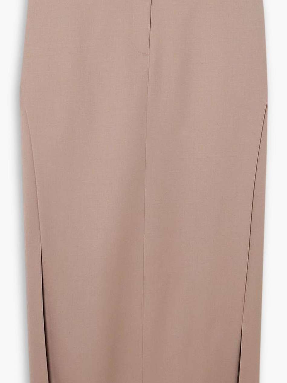 wool midi skirt