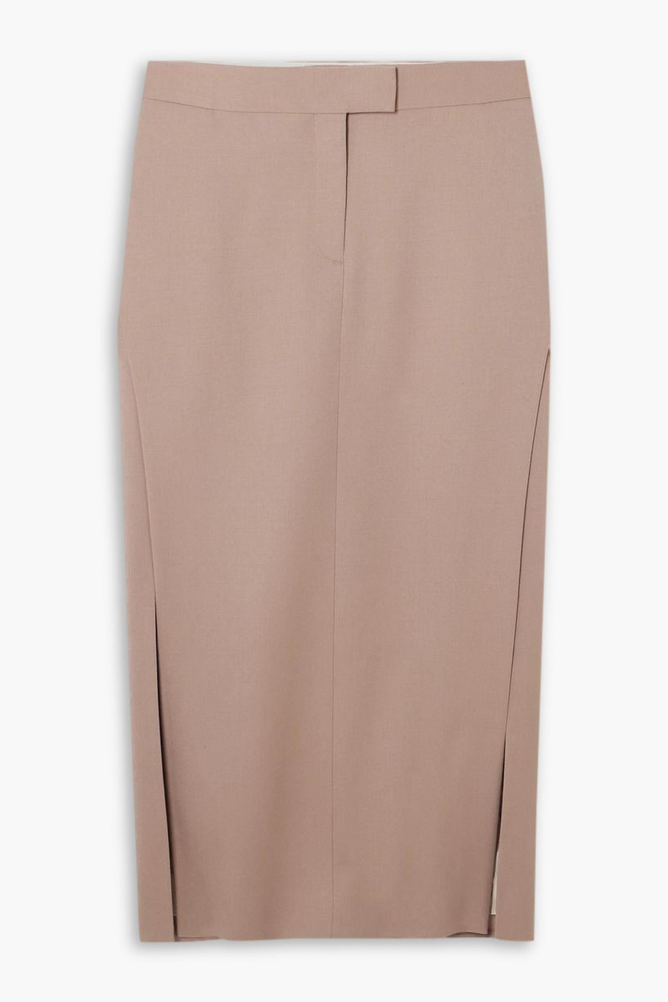 Attico Wool Midi Skirt In Antique Rose