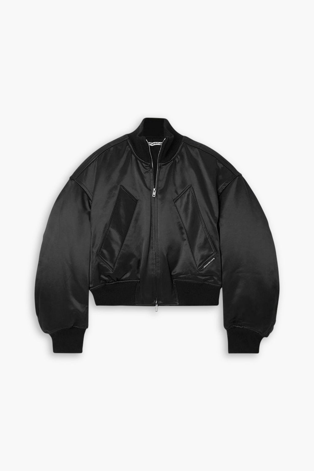 Cropped padded bomber jacket online