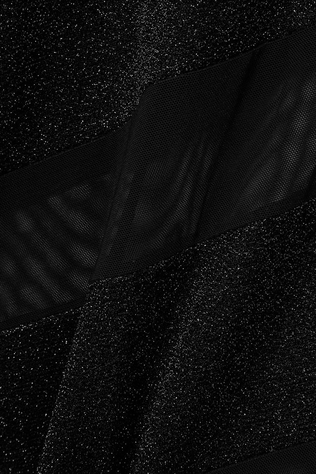 OSÉREE Lumière Twist metallic stretch-knit and tulle maxi dress