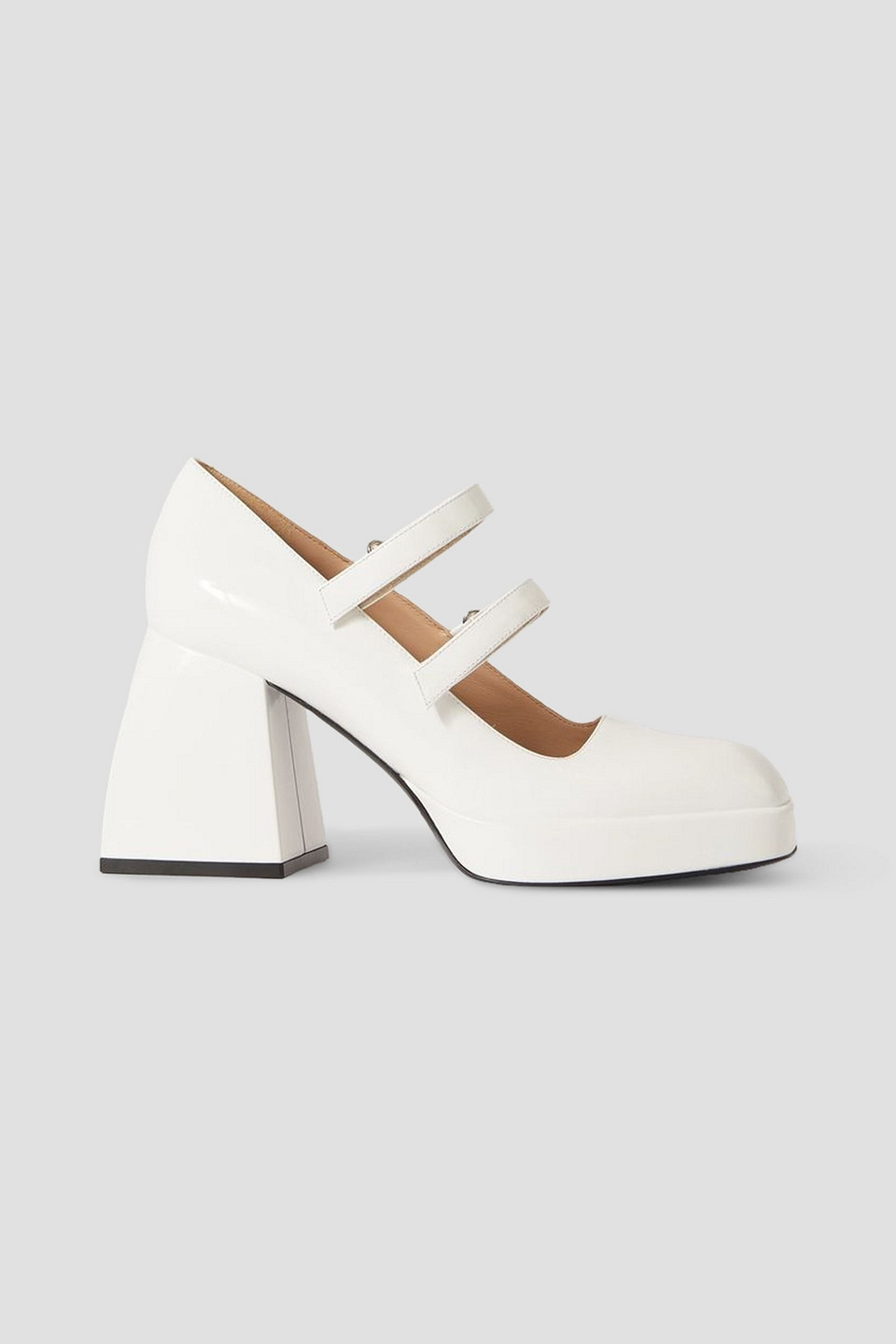 NODALETO BULLA BABIES PATENT-LEATHER PLATFORM MARY JANE PUMPS