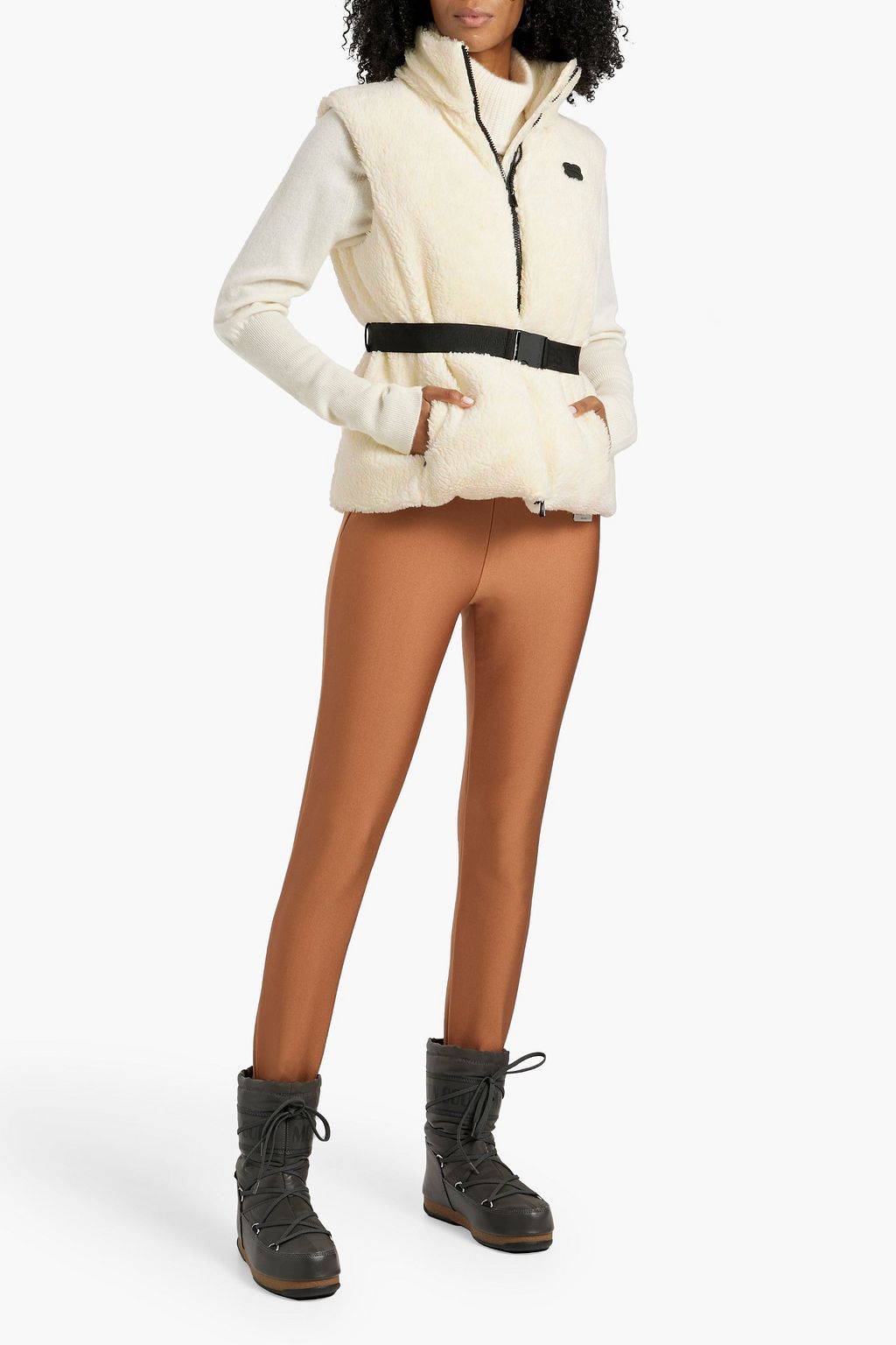 ERIN SNOW Nix belted faux shearling vest