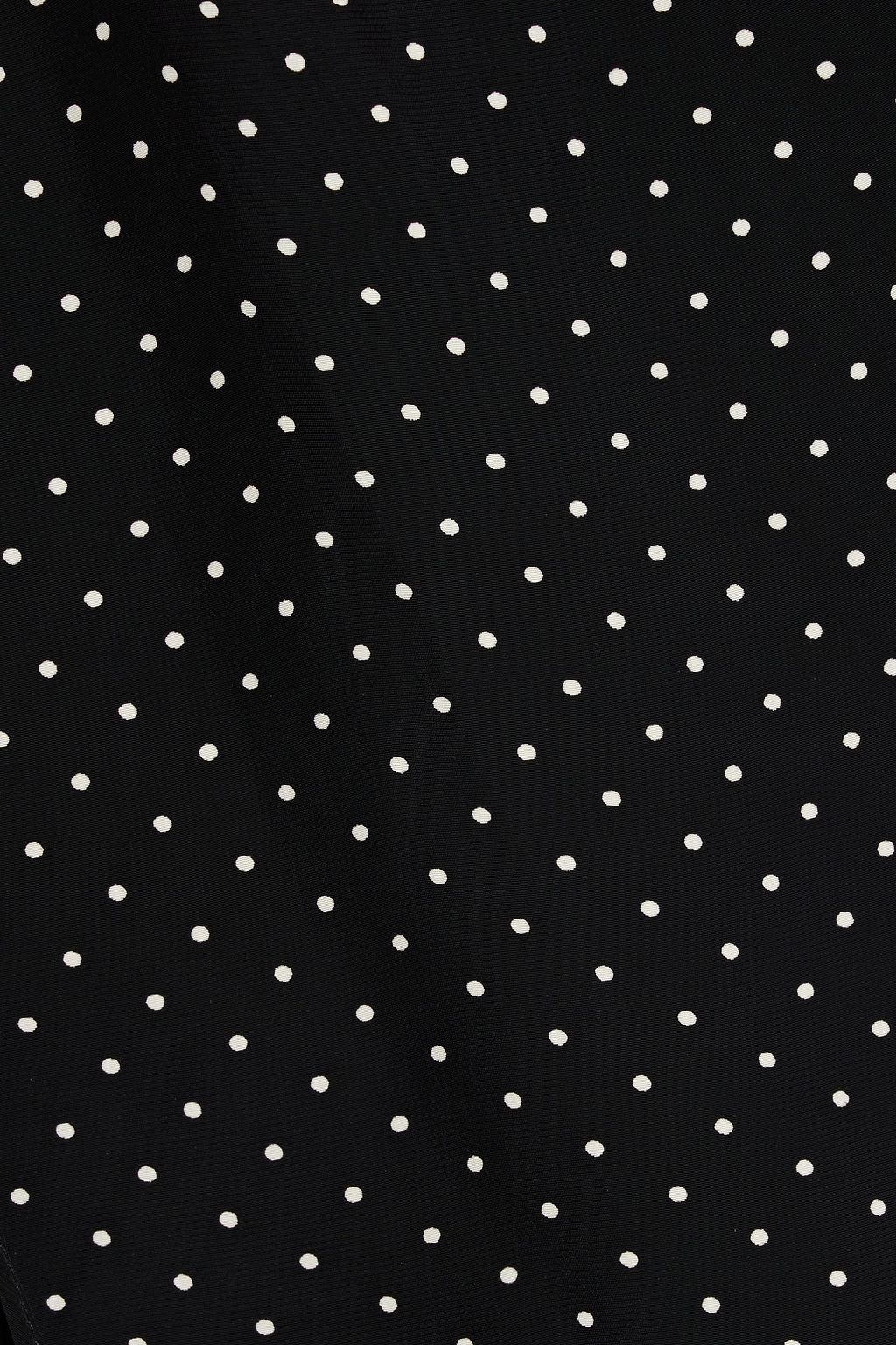 MAJE Polka-dot crepe blouse