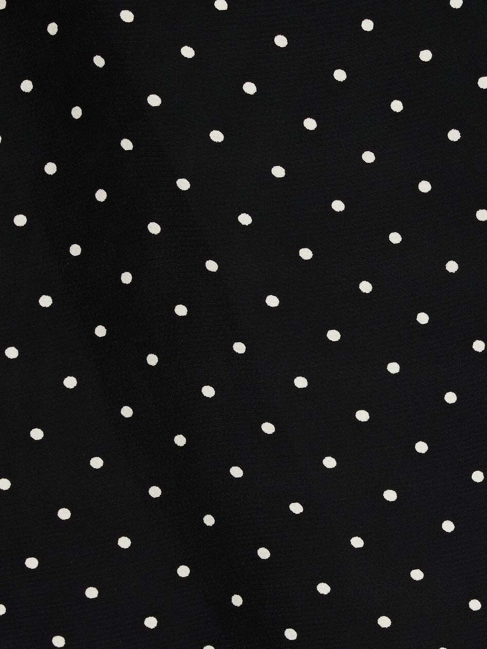 polka-dot crepe blouse