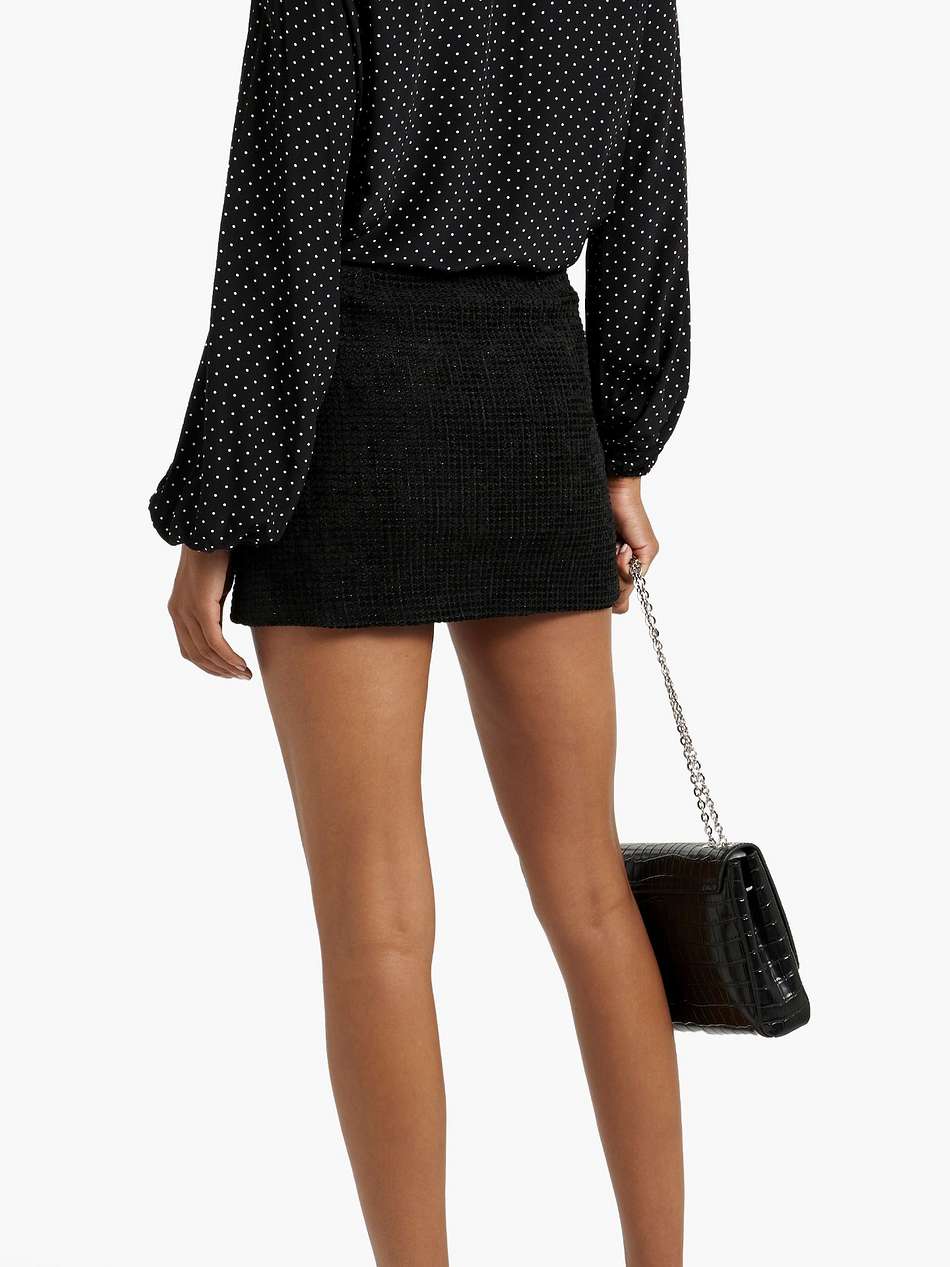 polka-dot crepe blouse