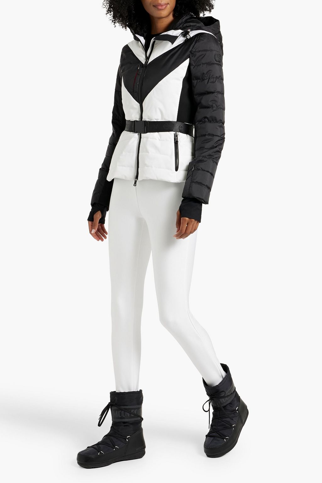 ERIN SNOW Kat color-block quilted ski jacket