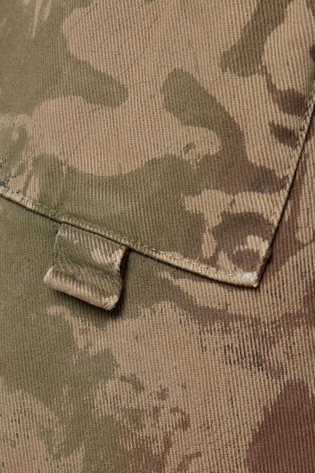 THE ATTICO Effie camouflage-print cotton-twill wide-leg pants