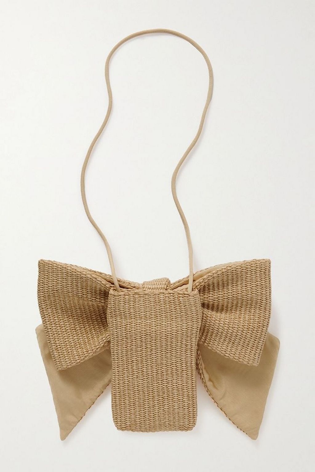 LOEFFLER RANDALL Bow-detailed satin shoulder bag
