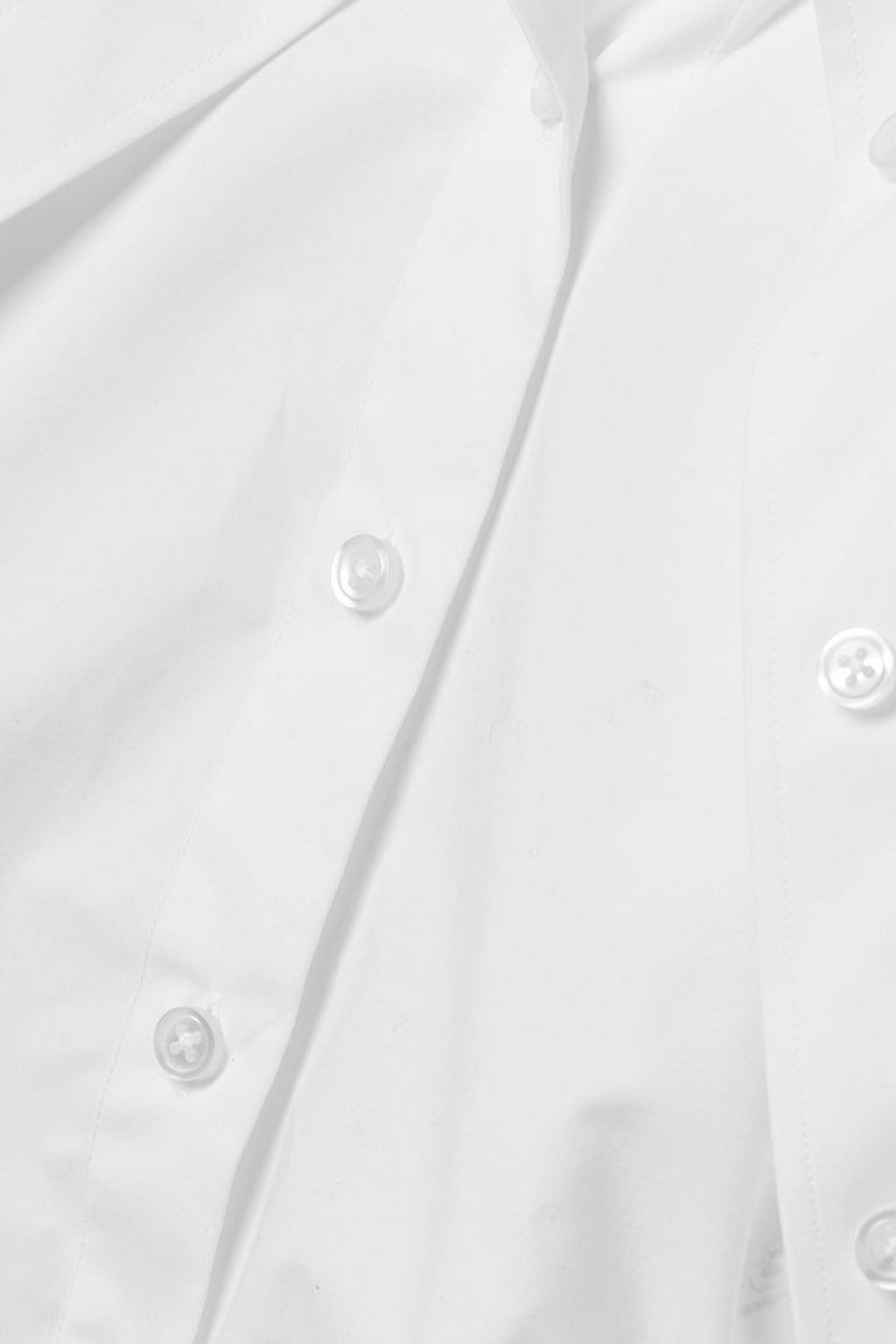 ALEXANDERWANG.T Cropped layered cotton-poplin shirt