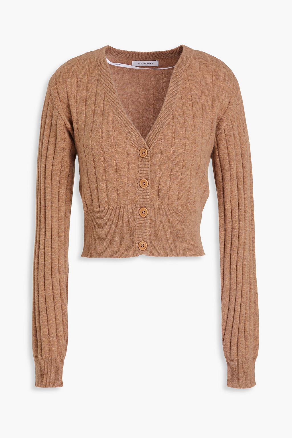 Camel cropped cardigan on sale