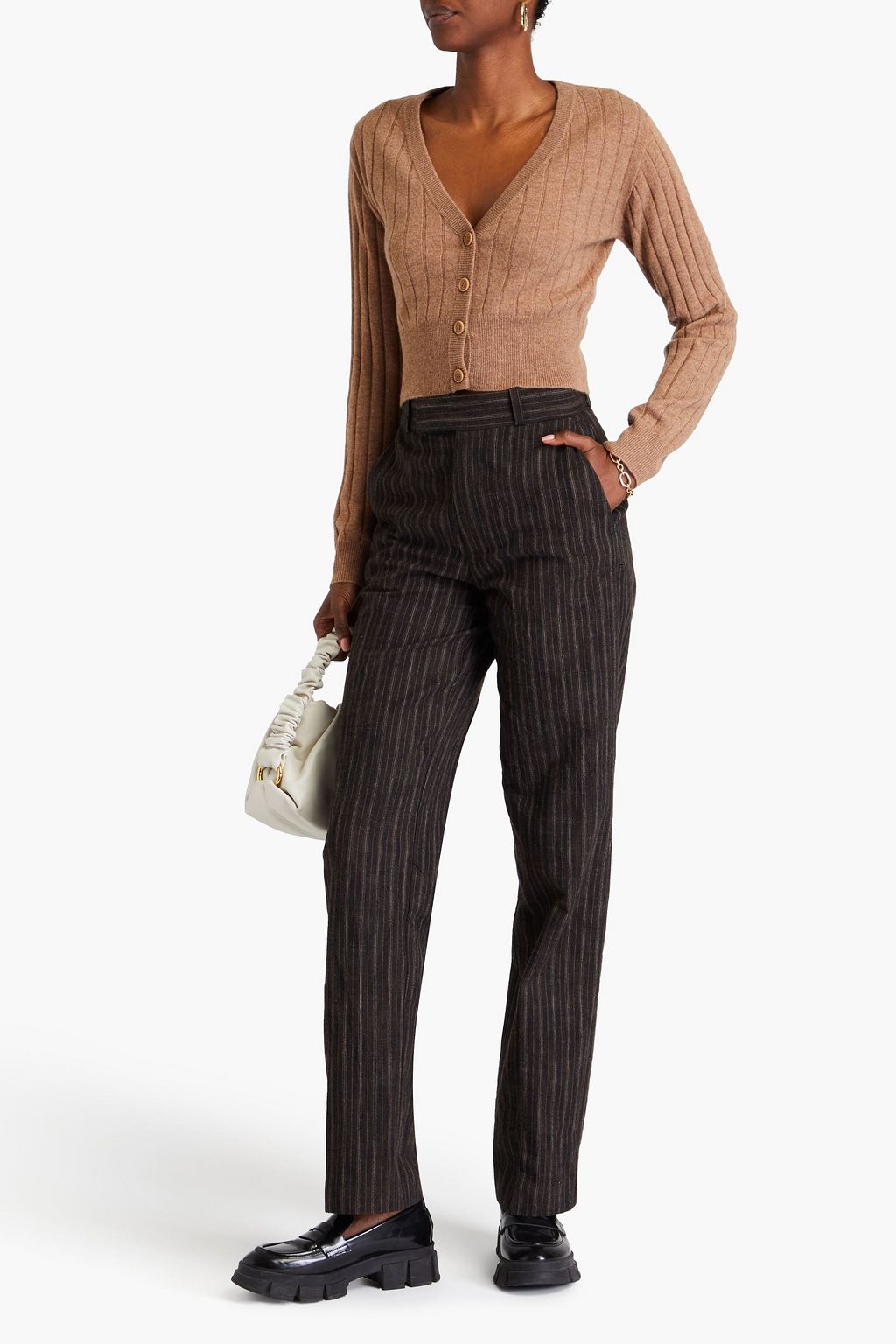 NAADAM Ribbed wool and cashmere-blend cardigan