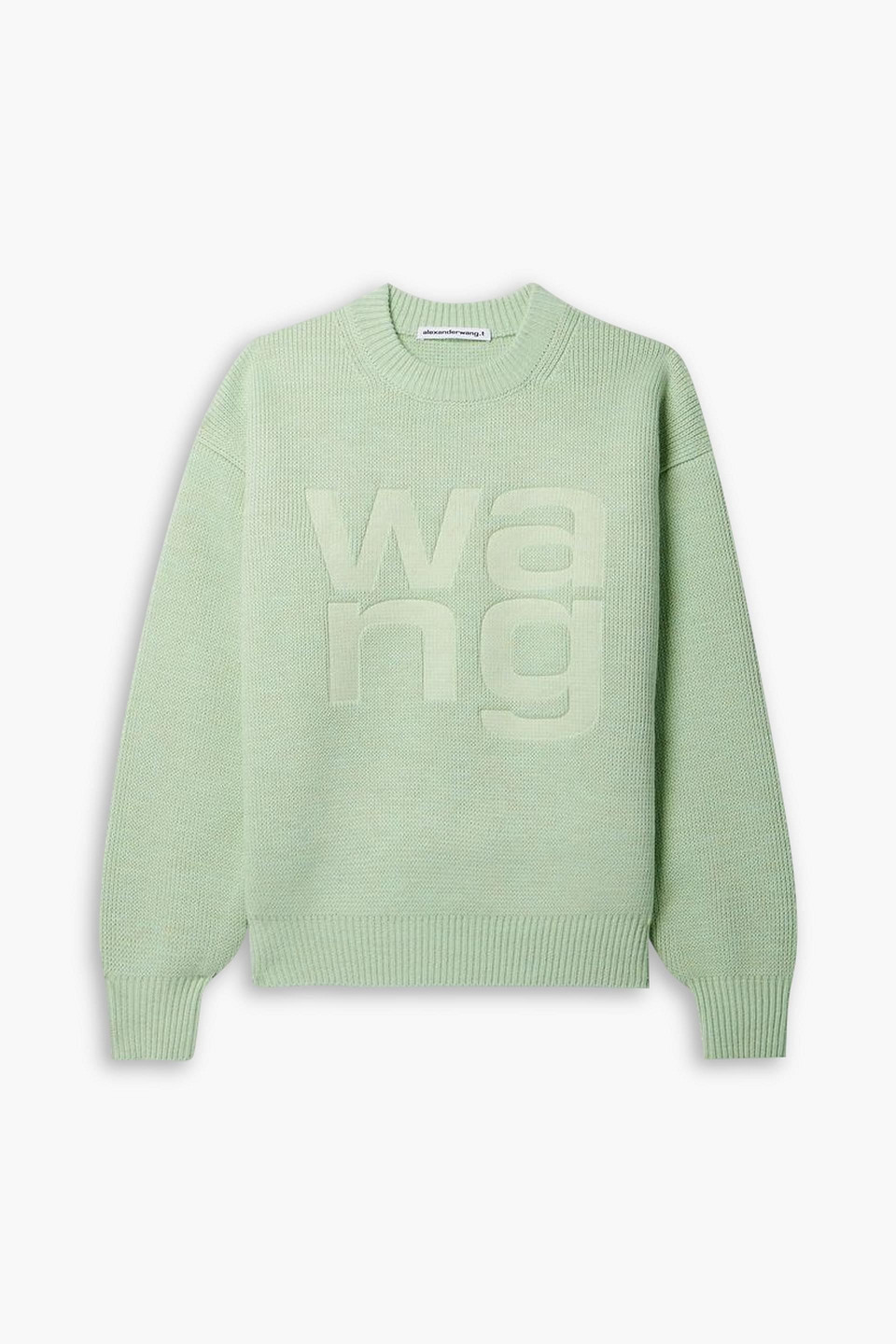 Alexander Wang T T By Alexander Wang Jersey With Logo In Light Green