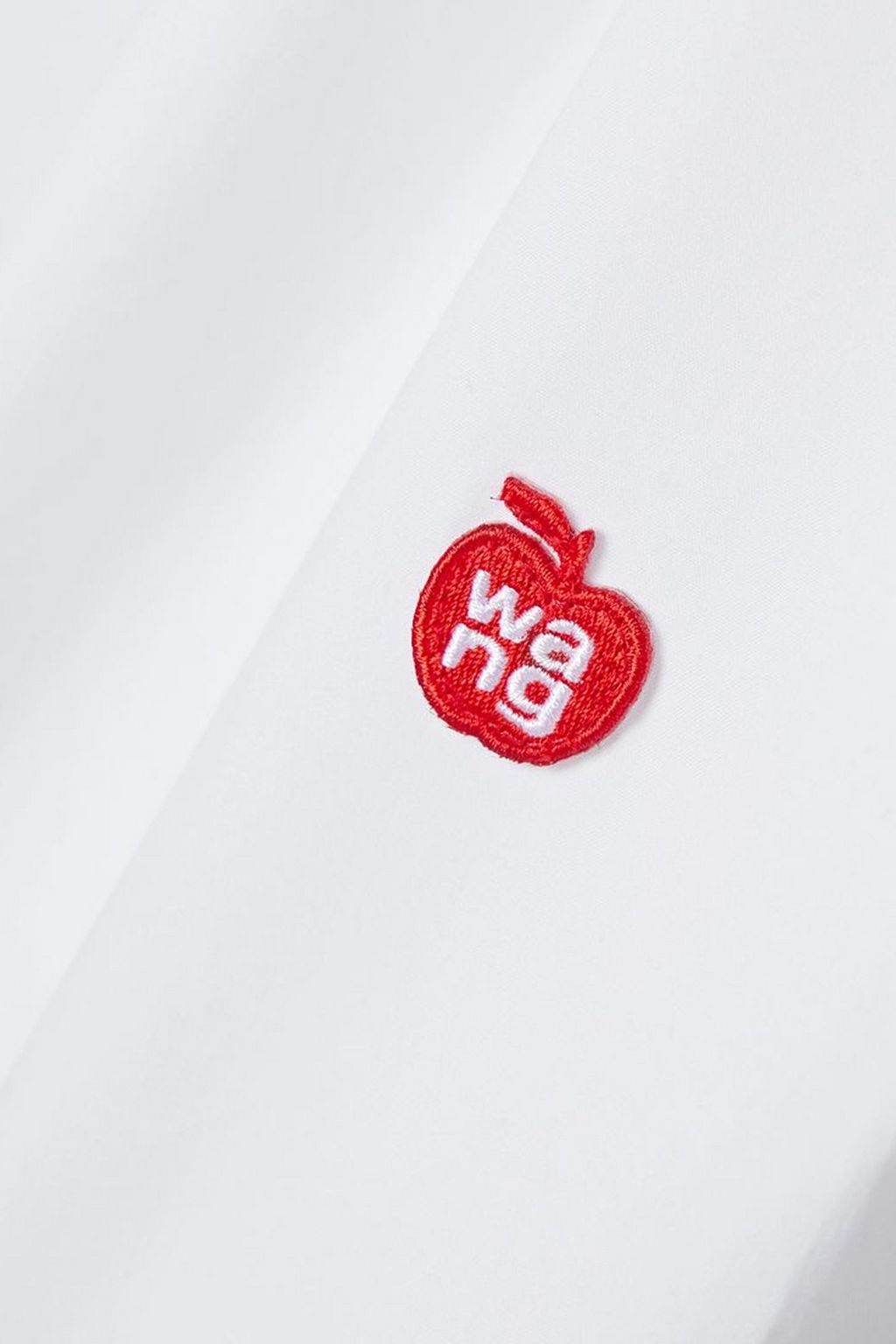 ALEXANDERWANG.T Logo-appliquéd cotton-poplin shirt