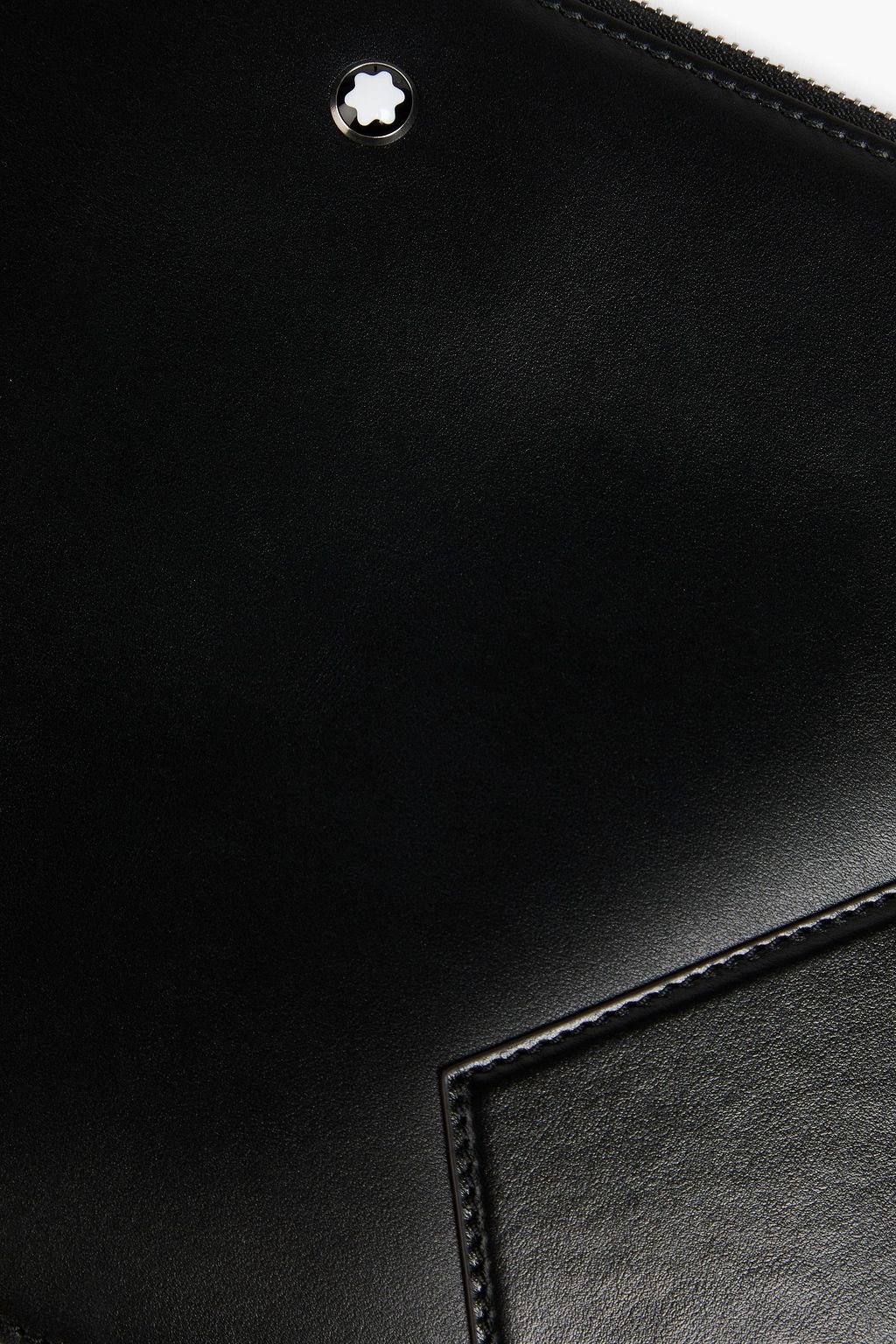 MONTBLANC حقيبة باوتش "مسترستاك" مصنوعة من الجلد