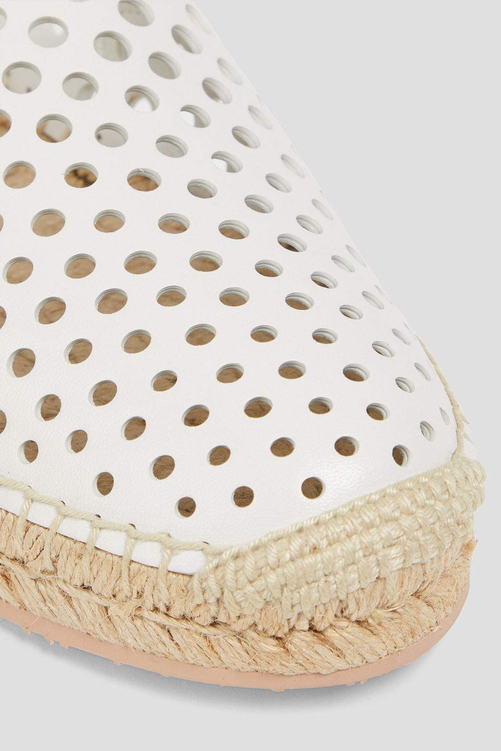 GIANVITO ROSSI Thierry laser-cut leather espadrilles