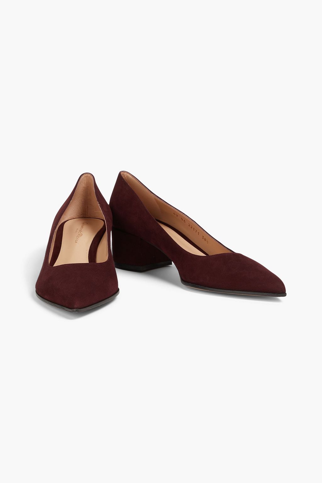 GIANVITO ROSSI Piper 45 suede pumps