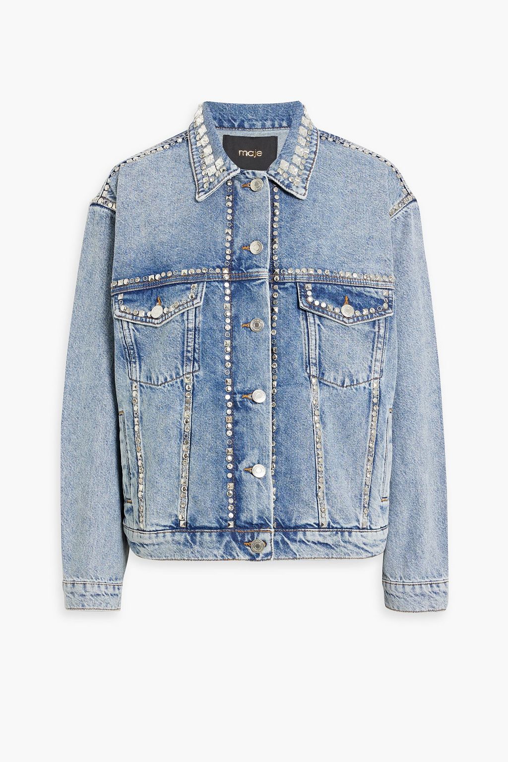 Denim jacket embellished deals
