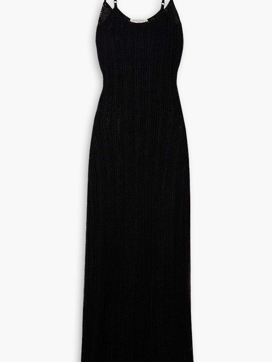 indriya crochet-knit maxi dress