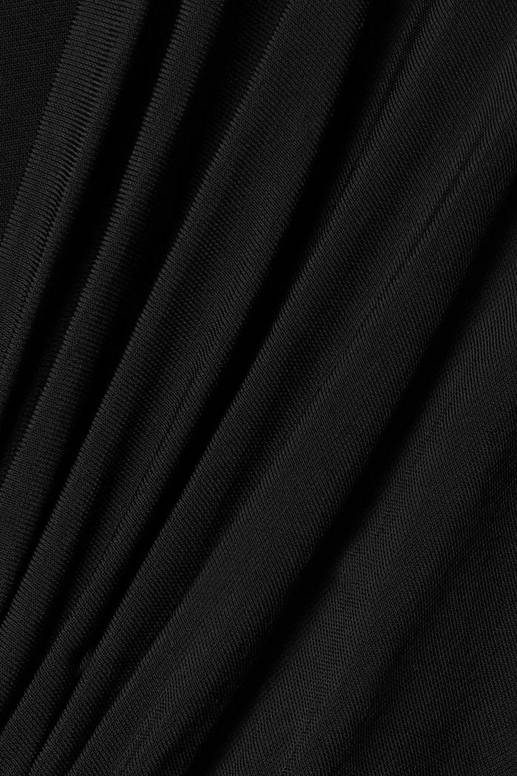 RICK OWENS Cutout ruched stretch-jersey top