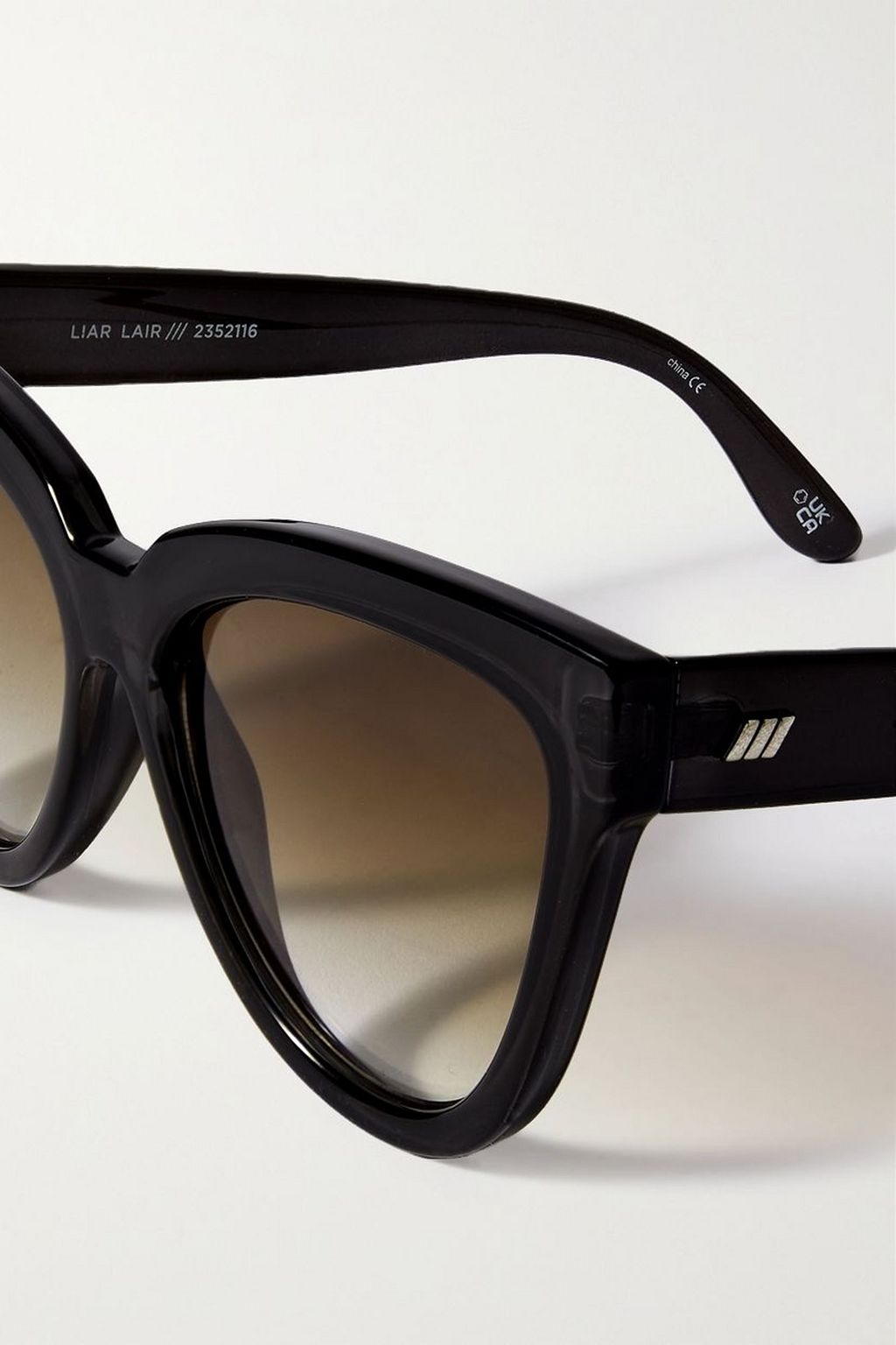 LE SPECS Liar Lair oversized cat-eye acetate sunglasses